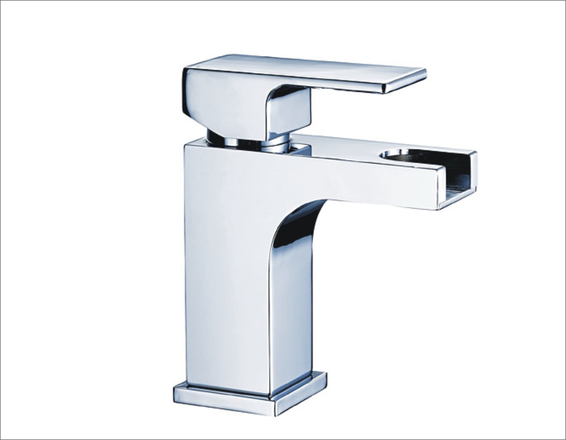 WM02 Waterfall Square Basin Mixer